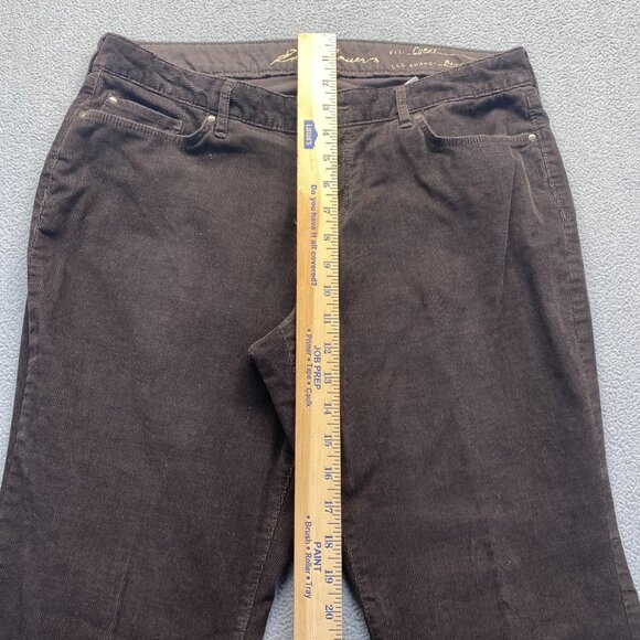 Eddie Bauer Women's Curvy Fit Brown Corduroy Pants Stretch Size 10 Bootcut - Picture 5 of 14
